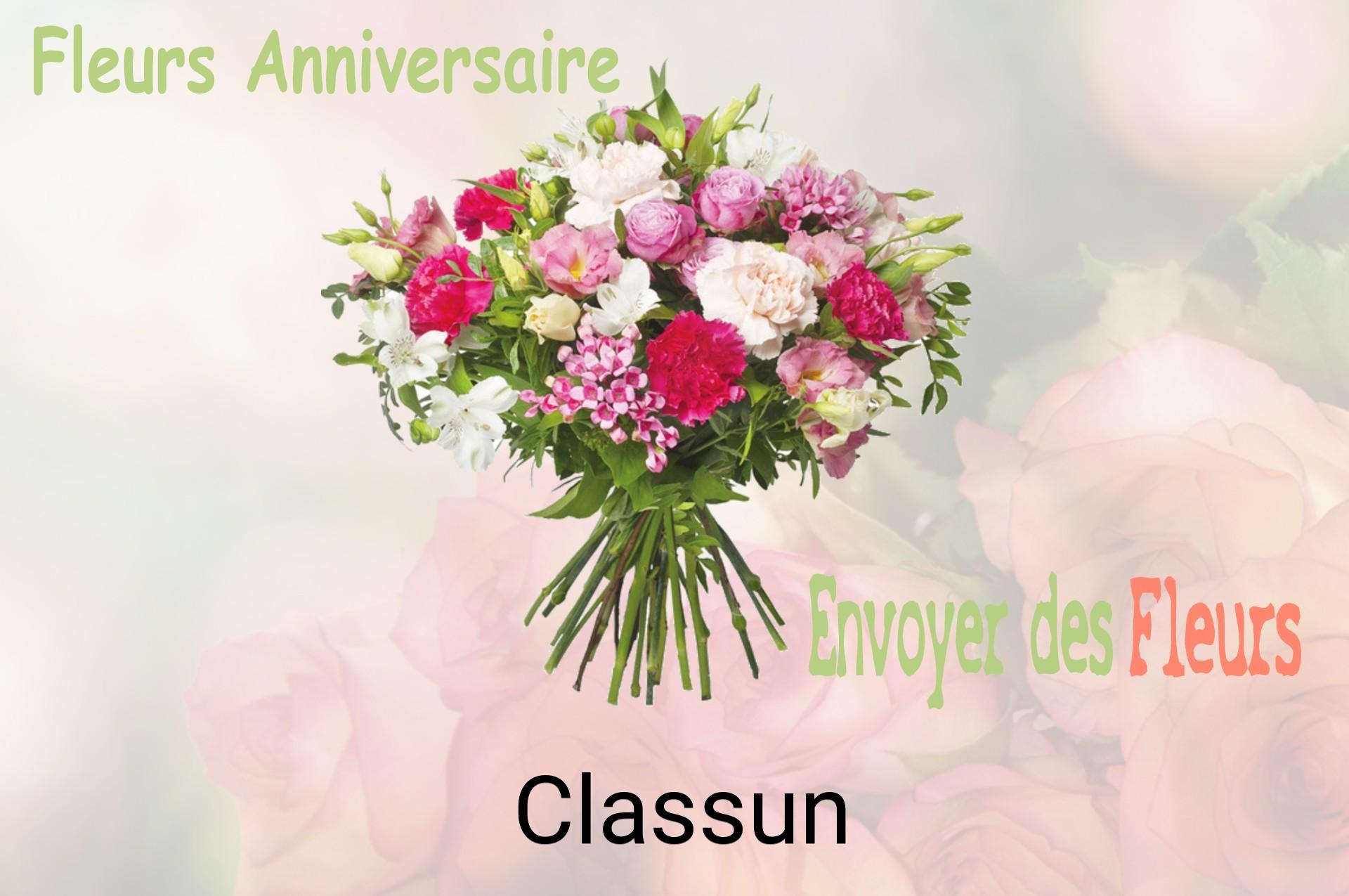Bouquet de fleurs d’anniversaire livré à Classun